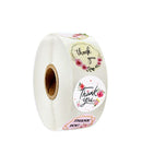 500pcs Round Labels Kraft Paper Thank You Sticker Dragees Candy Bag Flower Gift Box Cake Boxes and Packaging Wedding Stickers