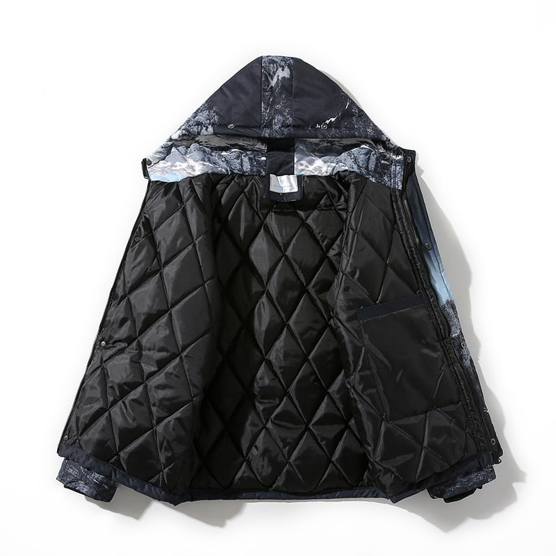 2022 Streetwear Warmer Parka mit Kapuze Herren Winterjacken und Mäntel Winddichte Outwear LBZ140