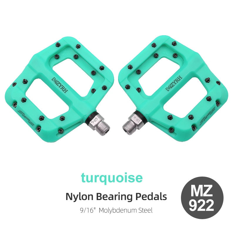 MZYRH, rodamientos de sellado ultraligeros, pedales de bicicleta, ciclismo, Nylon, carretera, bmx, Mtb, pedales, plataforma plana, piezas de bicicleta, accesorios