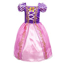 Girls Rapunzel Dress Kids Summer Tangled Fancy Princess Costume Children Disguise Birthday Carnival Halloween Party Clothes 2-8T
