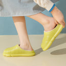 Waterproof Indoor Slippers Women Men Winter Home Floor Shoes Warm Plush Removable Insole Lovers Kitchen Working Slipper SH472