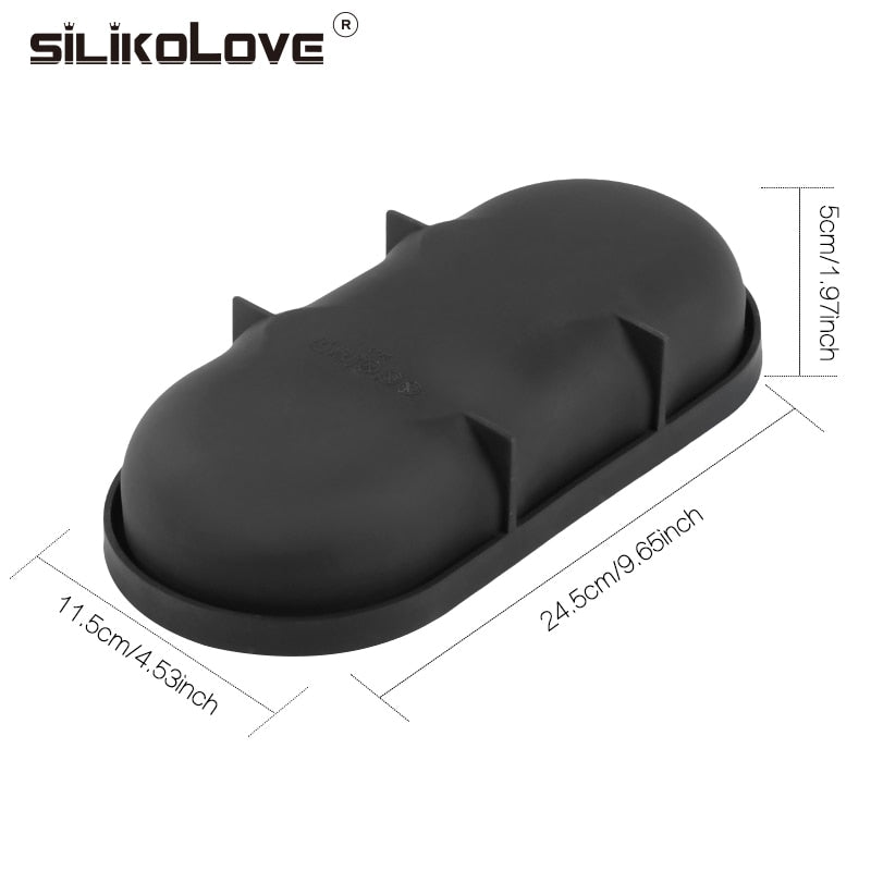 SILIKOLOVE Silicone Molds Non-Stick Baking Molds Tools Flat Round Shaped Mousse For Bakeware Cake Tools