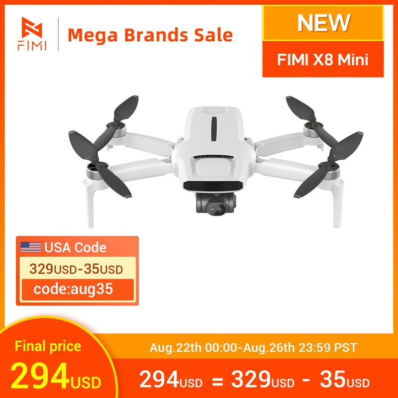 FIMI X8 Mini Camera Drone under 250g drones 8km 4k professional mini drone word premiere at April 6th to 8th April best price