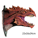 Dragon Legends Prop 3d Wall Mounted Dinosaur Smoke Light Wall Art Sculpture Shape Statue Home Decor Room Halloween Decoration