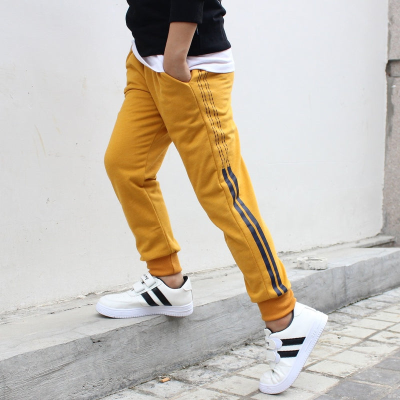 Sport Boys Pants Cotton Teenage School Loose Trousers Casual Kids Autumn Outerwear Long Sweatpant Children Clothes 5 8 10 12 14Y