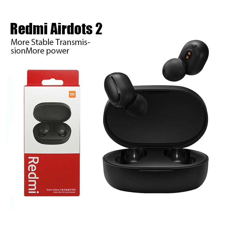 Neue Original Xiaomi Redmi AirDots 2 Drahtlose Kopfhörer Bluetooth Kopfhörer Mi Ture Headset Drahtlose Kopfhörer In-Ear Ohrhörer