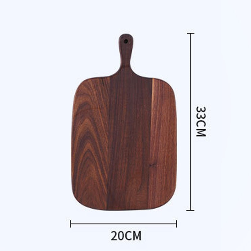 Tabla de cortar de cocina de madera de nogal negro Tabla de cortar de fruta sin laca de portainjertos de madera maciza Tabla de cortar de madera de cocina