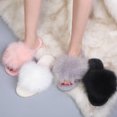 Winter New House Women Furry Slippers Warm Faux Fur Flat Bedroom Ladies Shoes Slip-on Indoor Slides Women Fur Slippers