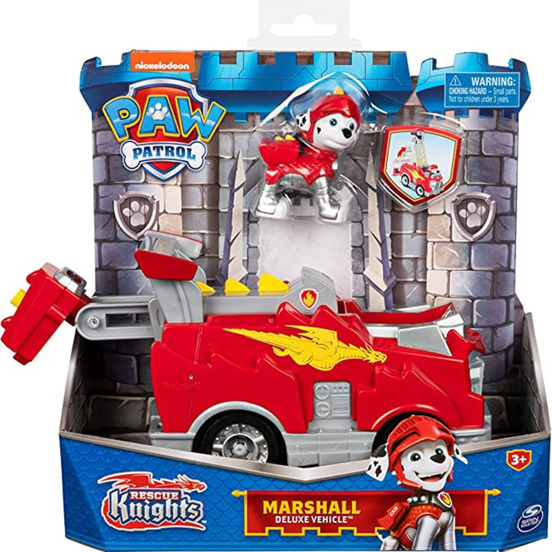 Genuine Paw Patrol Rescue Dog Puppy Set Toy Car Patrulla Canina Toys Action Figure Model Chase Skye Rubble Car For Children Gift