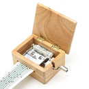 15 Tone Hand Music Box With 10 Paper Tape Puncher Wooden Box And Music Sports Box Paper With Gift Hand Shake Music Box Gift