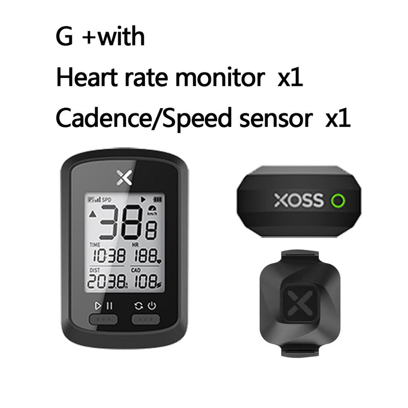 XOSS Bike Computer G+ Wireless GPS Speedometer Waterproof Road Bike MTB Bicycle Bluetooth ANT+ with Cadence Cycling Computers