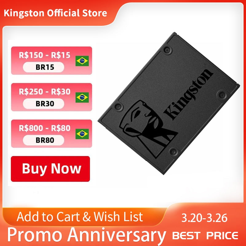 Kingston Digital A400 SSD 120GB 240GB 480GB SATA 3 2.5 inch Internal Solid State Drive HDD Hard Disk HD SSD 240 gb Notebook PC