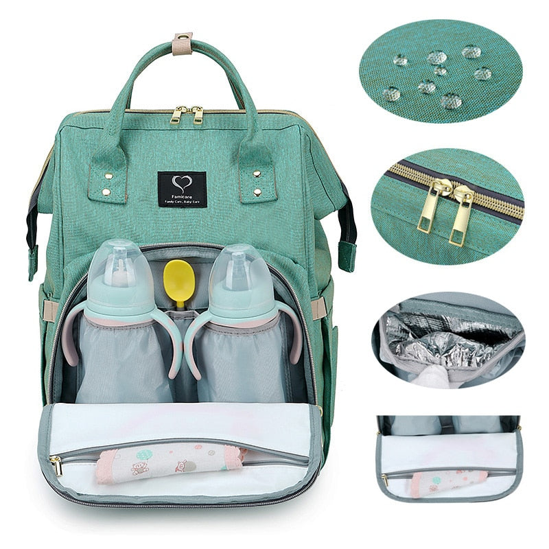 Mutterschaft Tasche Baby Windel Rucksack Kinderwagen Taschen USB Große Kapazität Wasserdichte Wickeltaschen Kits Mütter Reise Pflege Handtasche