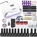 150W Nail Lamp Gift Set With 30 Colors Nail Gel Polish Manicure Set Acrylic Nail Kit With High Quality 20/12W Nail Drill Machine