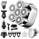 Kit de aseo múltiple, Afeitadora eléctrica con pantalla Digital, recortadora de pelo, maquinilla de afeitar eléctrica para Barba, máquina de afeitar Facial y corporal para hombres en seco y húmedo