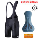 RION Cycling Shorts Men Ciclismo Masculina Bib Shorts Elastic Interface Cushion Long Distance MTB Padded Shorts Tights Slim Fit