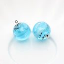 Blue sky and white clouds shape 20pcs/lot handmade resin charms diy jewelry earrings for women accessory