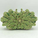 Boutique De FGG deslumbrante cristal mujer noche Metal embragues bolso rígido boda fiesta flor nupcial bolso embrague monedero