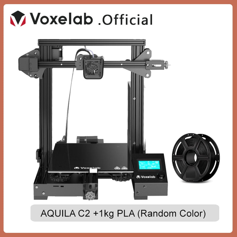 Voxelab Aquila C2 X2 DIY Kit de impresora 3D Placa base silenciosa Reanudar impresión Cama de vidrio de carborundum Impresora 3d de gran tamaño impresora