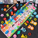 Wooden Montessori Educational Toys For Children Kids Early Learning Infant Shape Color Match Board Toy For 3 Year Old Kids Gift