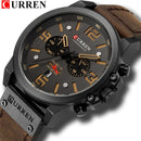 CURREN Top Luxusmarke Herren Militär Wasserdicht Leder Sport Quarzuhren Chronograph Datum Mode Casual Herrenuhr 8314