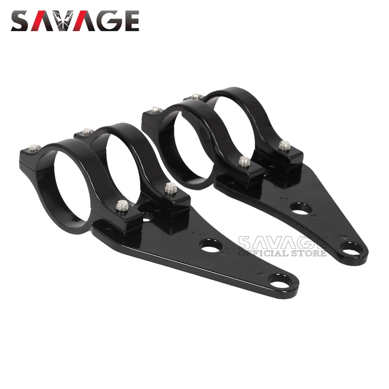 Para horquilla de 41mm, soporte de montaje para faro de motocicleta, abrazadera para lámpara de cabeza, soporte de luz de señal de giro, accesorios para Chopper Cafe Racer