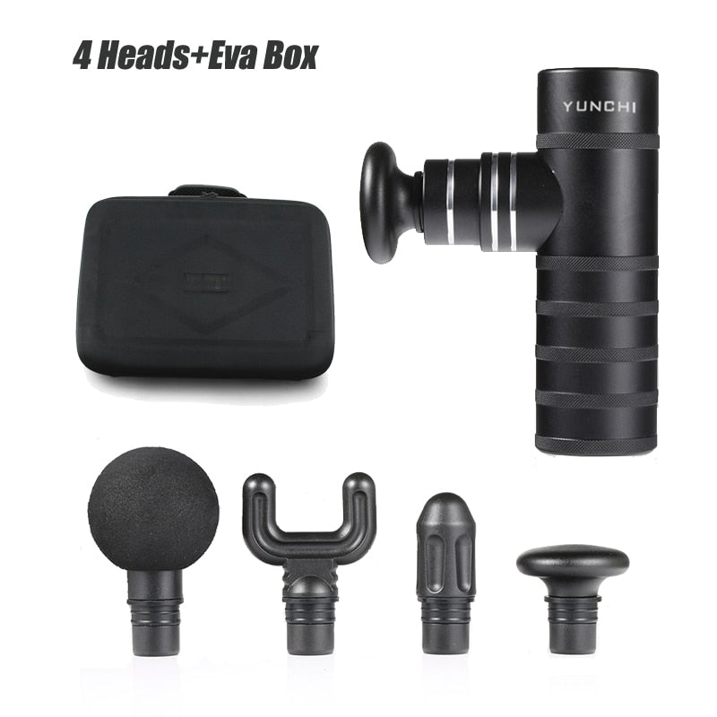 Mini Massage Gun Handle USB Electric Massager Therapy Pocket Massage Gun Muscle Body Pain Relief Fascia Gun with Bag Shaping