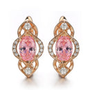 4 Farbe Edle Natürliche Zirkon Blume Ohrstecker Rot Grün Farbe Hochwertige Ohrringe Für Frau Ästhetisches Luxus Schmuck Geschenk