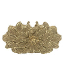 Boutique De FGG deslumbrante cristal mujer noche Metal embragues bolso rígido boda fiesta flor nupcial bolso embrague monedero