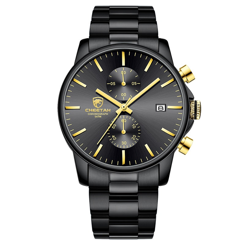 Relojes para hombre, reloj deportivo a prueba de agua para hombre, reloj de lujo de la mejor marca CHEETAH, reloj de pulsera de cuarzo de negocios para hombre, reloj Masculino