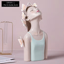 Figuras de hadas y mariposas ARTLOVIN, figuritas de niña, estatuas de mesa de resina, personajes creativos con bandeja de Metal dorado, decoración artesanal para el hogar