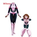 Anime My Hero Academia Cosplay Costume Cosplay Boku no Hero Academia Ochaco Uraraka Halloween Fancy Ball Suit Romper For Women
