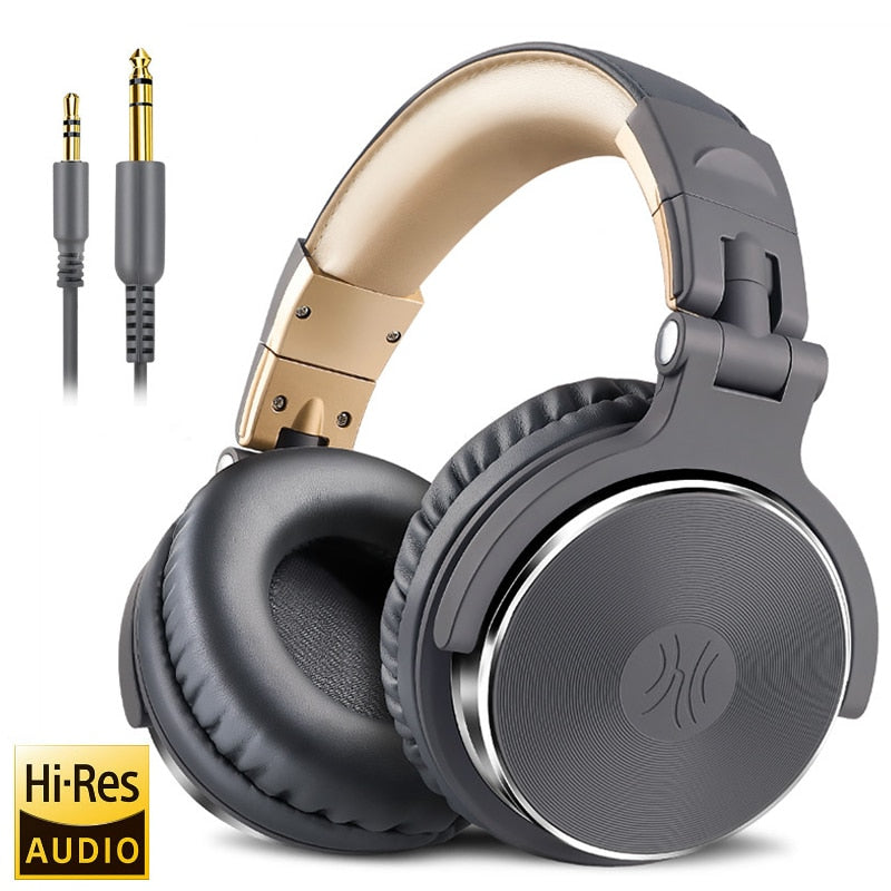 Oneodio Pro10/30/50 Wired Headphones Professional Studio DJ Headphone with Microphone Over Ear Monitor Recording Stereo Headsets