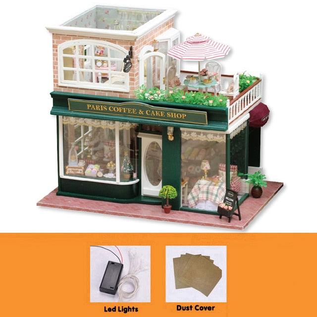 Furniture Diy Doll House Wodden Miniatura Doll Houses Furniture Kit Diy Puzzle Handmade Assemble Dollhouse Toy For Children Gift