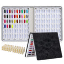 80 120 240 308 Colors PU Paper Nails Tips Card Nail Display Stand Case Model Nail Gel Polish Storage Box Nail Book Display