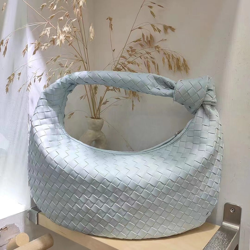 Bolso tejido de moda 2022, bolso de diseñador de lujo, bolso de mano de marca para mujer, bolsos de hombro para mujer, bolsos de primavera de PU, bolso informal de cuero