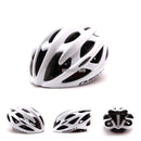 Casco de bicicleta de carretera para hombre y mujer con gafas de sol, cascos deportivos de carreras de bicicleta ultraligeros, casco de ciclismo moldeado integralmente ajustable