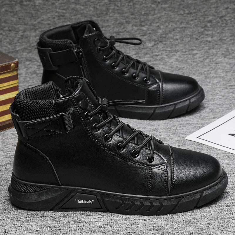 2021 New Trend Men's Boots Fashionable and Comfortable Warm Men's Shoes Fashionable All-match Casual Boots