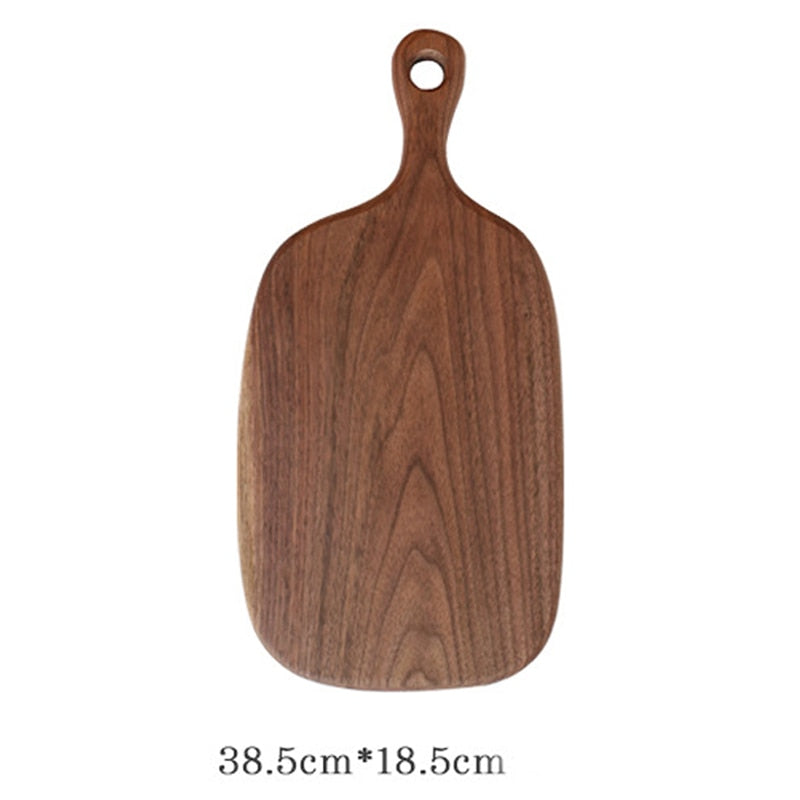 Tabla de cortar de cocina de madera de nogal negro Tabla de cortar de fruta sin laca de portainjertos de madera maciza Tabla de cortar de madera de cocina