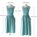 Delantal de algodón rosa y gris para el hogar, cocina, pintura para hornear, ropa de trabajo artesanal, café, Barista, restaurante, camarera, floristería, uniforme B2