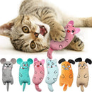 Niedliche Katzenspielzeuge Lustige interaktive Plüsch-Katzenspielzeuge Mini-Zähneknirschen-Katzenminz-Spielzeuge Kätzchen-Kauspielzeug-Maus Haustierzubehör