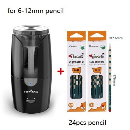 Tenwin Automatic Electric Pencil Sharpener For Colored Pencils Sharpen Mechanical Office School Supplies Stationery Free Ship