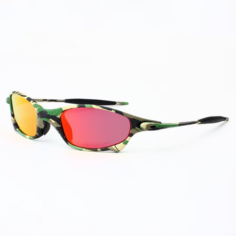 MTB Mann Polarisierte Sonnenbrille Radfahren Brille UV400 Angeln Sonnenbrille Metall Fahrradbrille Radfahren Brillen Reitbrille B2-6