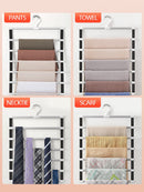 Joybos Pants Hangers Racks Closet Organizer 6/8 Layers Clothing Racks Trouser Hangers Foldable Wardrobe Hanger Storage Organizer