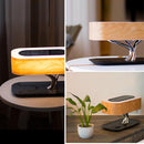 Decoración árbol luz lámpara de mesa música Bluetooth altavoz cama lámpara WiFi altavoz Led luz teléfono móvil QI carga inalámbrica para el hogar