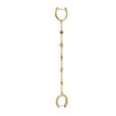 ANDYWEN 925 Sterling Silver Solid Safe Chain Double Huggies Crystal CZ Zircon Hoops Mini Plain Piercing 2 Clips Earring Jewelry