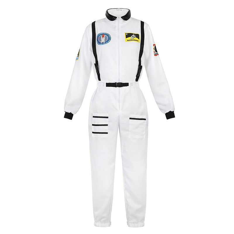 Disfraz de astronauta para hombre, disfraz de Halloween para mujer, traje espacial, mono para adultos, disfraz de astronauta, juego de rol