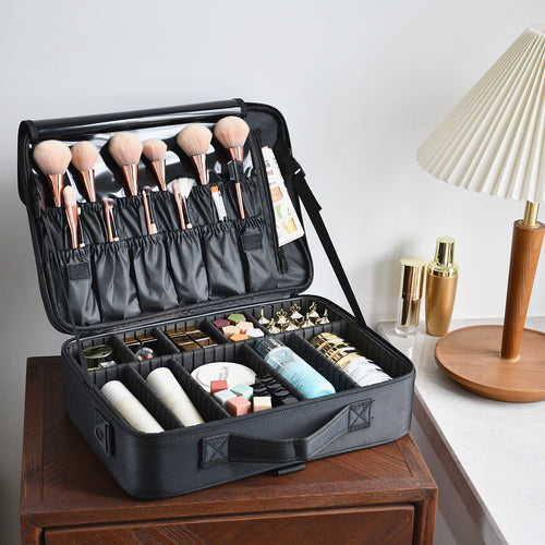 New Fashion Women Cosmetic Bag Travel Makeup Professional Make Up Box Cosmetics Pouch Bags Beauty Case For Makeup Artist