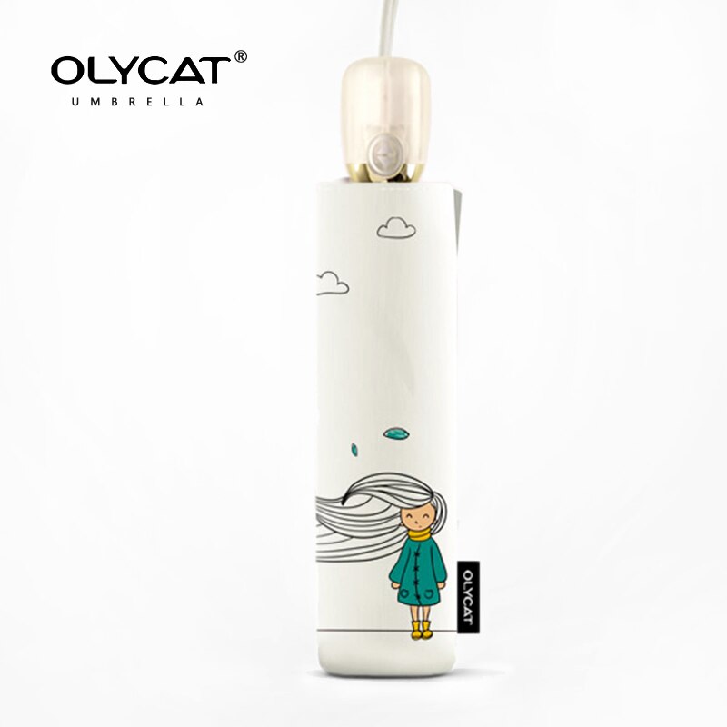 OLYCAT Paraguas Plegable Automático Lluvia Mujer Fuerte 8K Impermeable Anti UV Paraguas de Sol Marca Paraguas Niñas Guarda Chuva Mujer