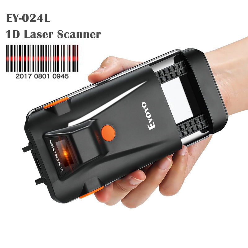 Eyoyo EY-015 Mini Barcode Scanner USB Wired Bluetooth Wireless 1D 2D QR PDF417 Bar Code for IPad IPhone Android Tablets PC